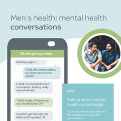Mental health conversations poster for employees 